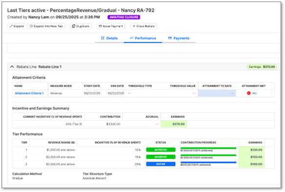 Tier-Based Incentives Example