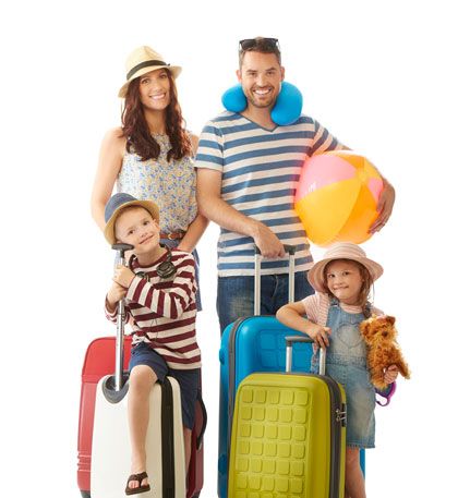 Family of travelers